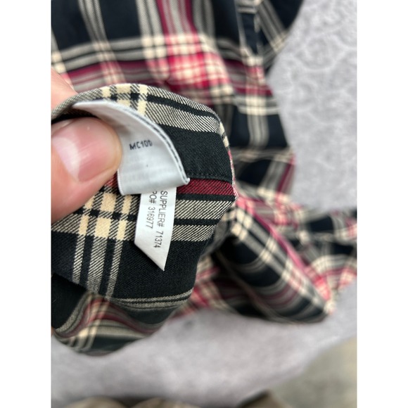 Ralph Lauren Classic Fit Mens Plaid Long Sleeve Button Down Shirt Red Black, Lg - Picture 11 of 11